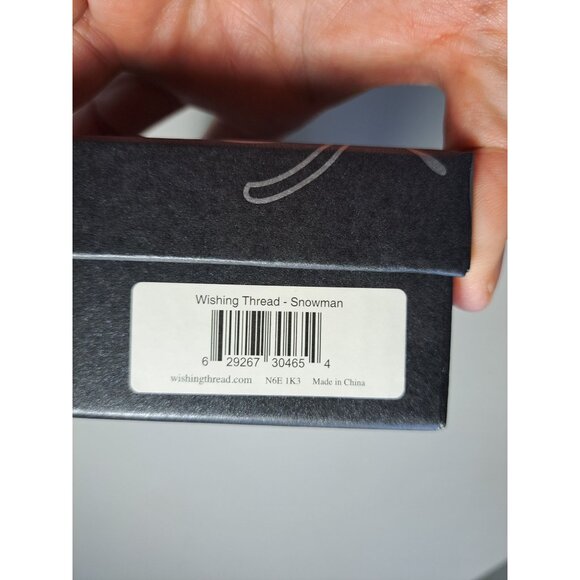 Eternity Crystal Wishing Thread Snowman Christmas Holiday Ornament NEW Box - Picture 5 of 9